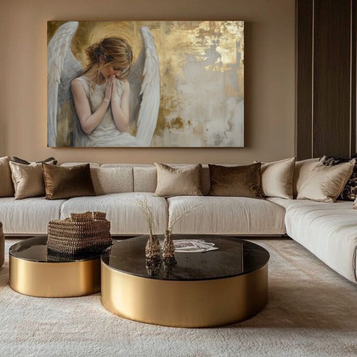 Slike anđela Zlatna soba | 100% originalno oslikano akrilom