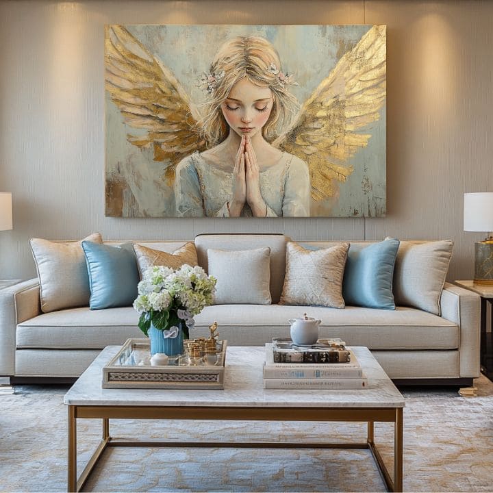 Slike anđela Jutarnja molitva | 100% originalno oslikano akrilom