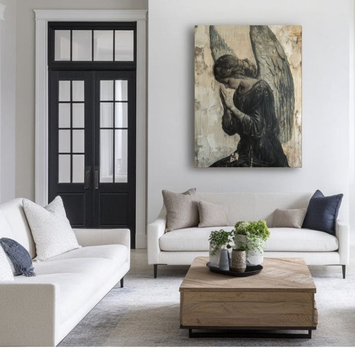 Slike anđela Tiha molitva | 100% originalno oslikano akrilom