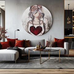 Okrugle slike akrilom Dar s neba | različite dimenzije