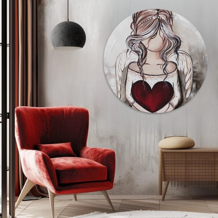 Okrugle slike akrilom Dar s neba | različite dimenzije