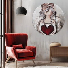 Okrugle slike akrilom Dar s neba | različite dimenzije