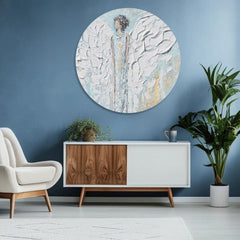 Okrugle slike akrilom Šapat ljubavi | različite dimenzije