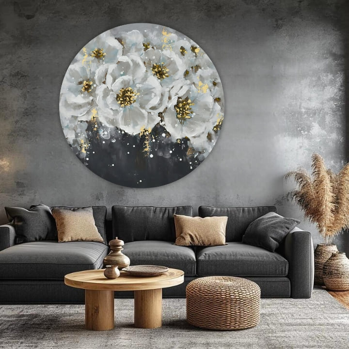 Okrugle slike akrilom Večernji ples | različite dimenzije