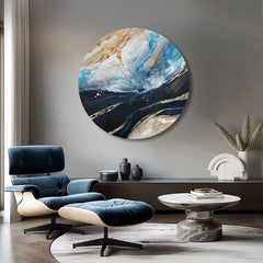 Okrugla oslikana slika Zvuk oceana | različite dimenzije