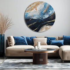 Okrugla oslikana slika Zvuk oceana | različite dimenzije
