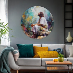 Okrugle slike akrilom Duhovni mir | različite dimenzije