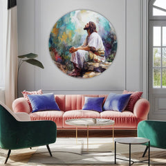 Okrugle slike akrilom Duhovni mir | različite dimenzije