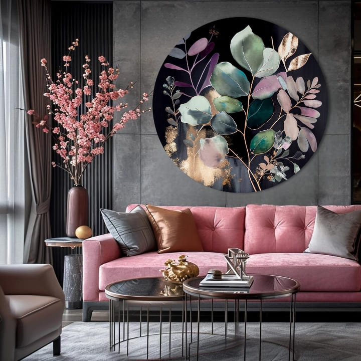 Okrugle slike akrilom Noćni život | različite dimenzije