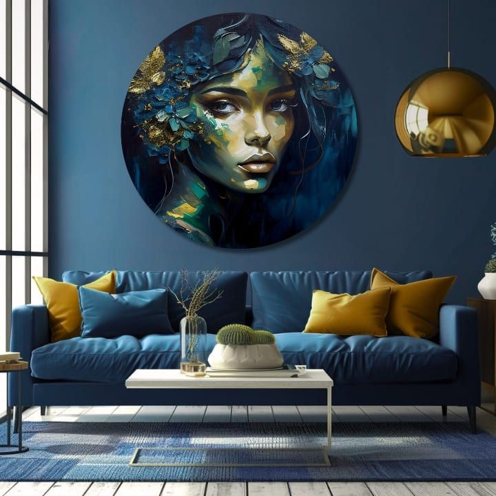 Okrugle slike akrilom Priča o ljubavi | različite dimenzije