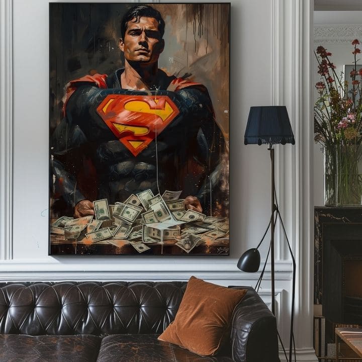 Slika SUPERMAN : Money Man | Akrilni detalji