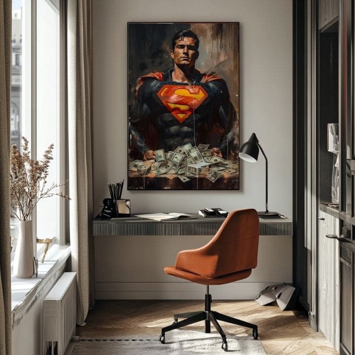 Slika SUPERMAN : Money Man | Akrilni detalji