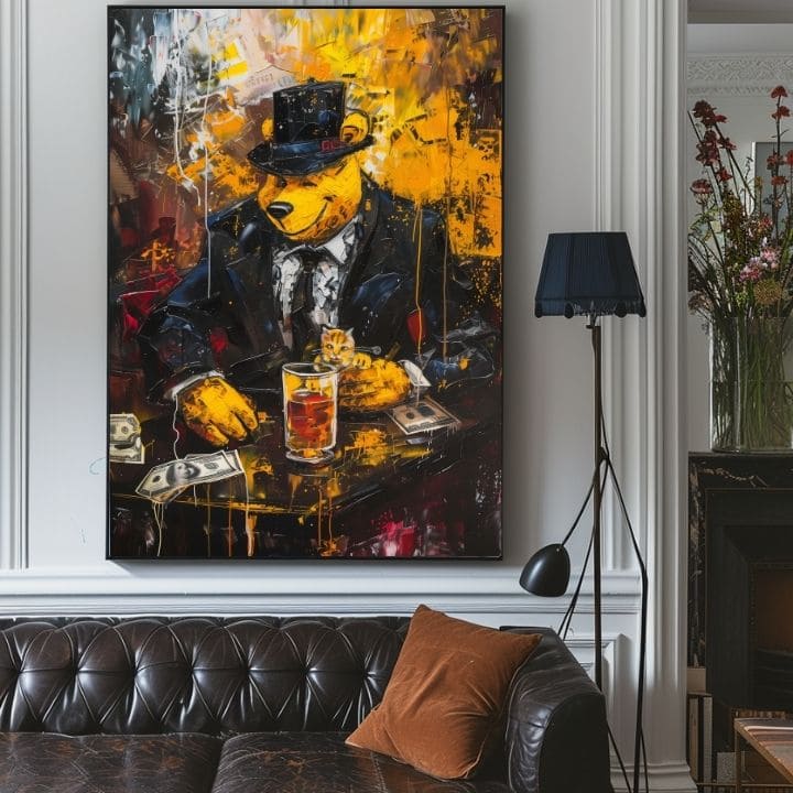 Slika MAFIA BOSS BEAR | Akrilni detalji