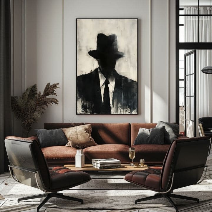 Slika THE FACELESS MOBSTER | Akrilni detalji