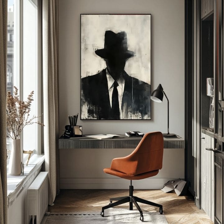 Slika THE FACELESS MOBSTER | Akrilni detalji