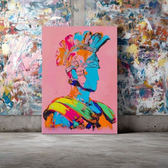 Slika MODERN GLADIATOR na platnu | Oslikana struktura