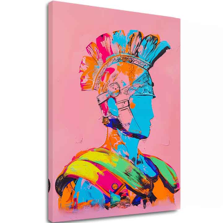 Slika MODERN GLADIATOR na platnu | Oslikana struktura