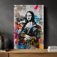 Slika GRAFFITI MONA na platnu | Oslikana struktura