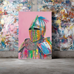 Slika VIVID KNIGHT na platnu | Oslikana struktura