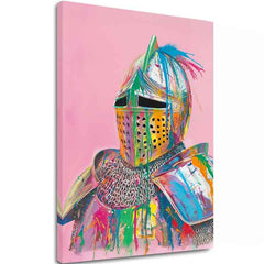 Slika VIVID KNIGHT na platnu | Oslikana struktura