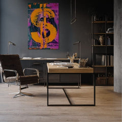 Slika MONEY BENJAMIN na platnu | Oslikana struktura