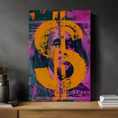 Slika MONEY BENJAMIN na platnu | Oslikana struktura