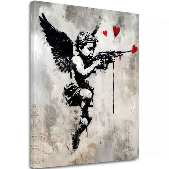 Slika LOVE HUNTER na platnu | Oslikana struktura