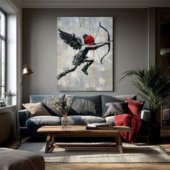 Slika CUPID'S AIM na platnu | Oslikana struktura