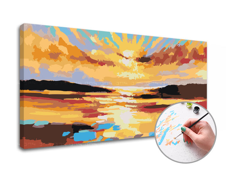 Slikanje po brojevima ZAPADNA SLNKA - mala težina