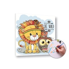 Slikanje po brojevima Lav - mala težina