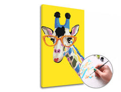 Slikanje po brojevima ŽIRAFA SA OKULIJARIMA - mala težina