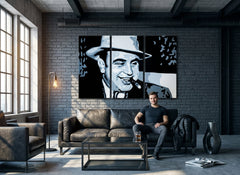Ručno oslikana POP ART slika AL CAPONE | različite veličine - slika 4