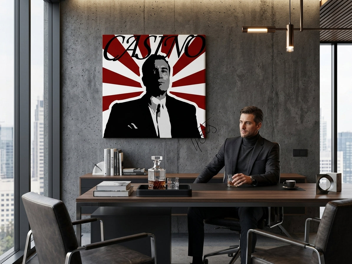 Ručno oslikana POP Art slika CASINO 1 dio cas - slika 3