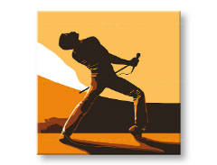 Ručno oslikana POP Art slika FREDDIE MERCURY 1 komad fm3 | različite veličine