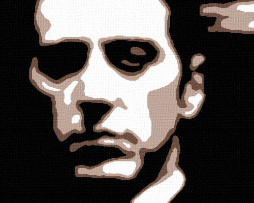 Ručno oslikana POP ART slika GODFATHER 120x80 cm