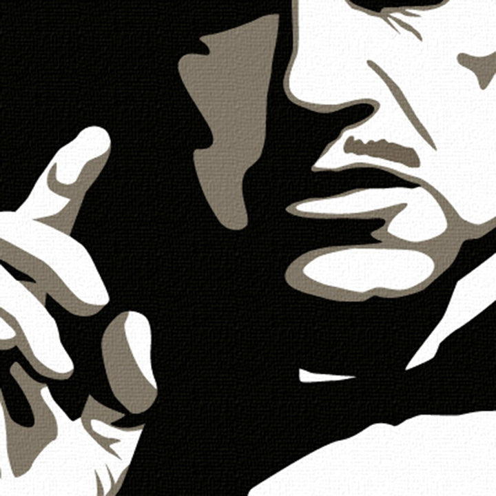 Ručno oslikana POP ART slika THE GODFATHER VITO CORLEONE - slika 2