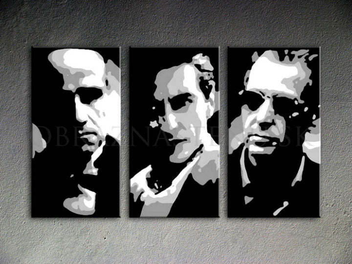 Ručno oslikana POP ART slika GODFATHER 120x80 cm