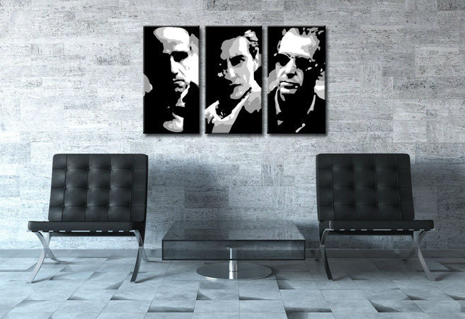 Ručno oslikana POP ART slika GODFATHER 120x80 cm