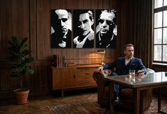 Ručno oslikana POP Art slika KUM 3 dijela god2 - slika 3