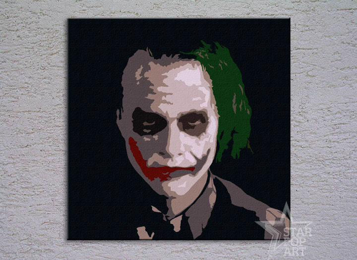 Ručno oslikana POP ART slika JOKER 100x100 cm