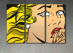 Ručno oslikana POP ART slika LICHTENSTEIN 120x80 cm