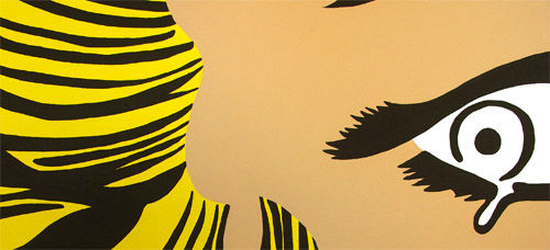 Ručno oslikana POP ART slika LICHTENSTEIN 120x80 cm