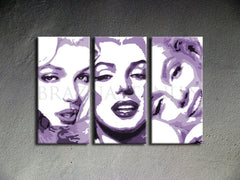 Ručno oslikana POP ART slika MARILYN MONROE 120x80 cm - slika 2