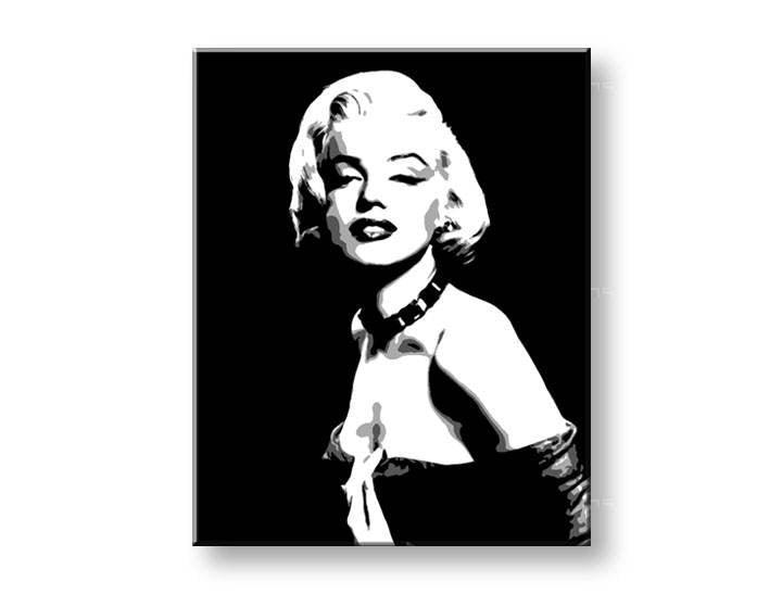 Ručno oslikana POP ART slika MARILYN MONROE - slika 2