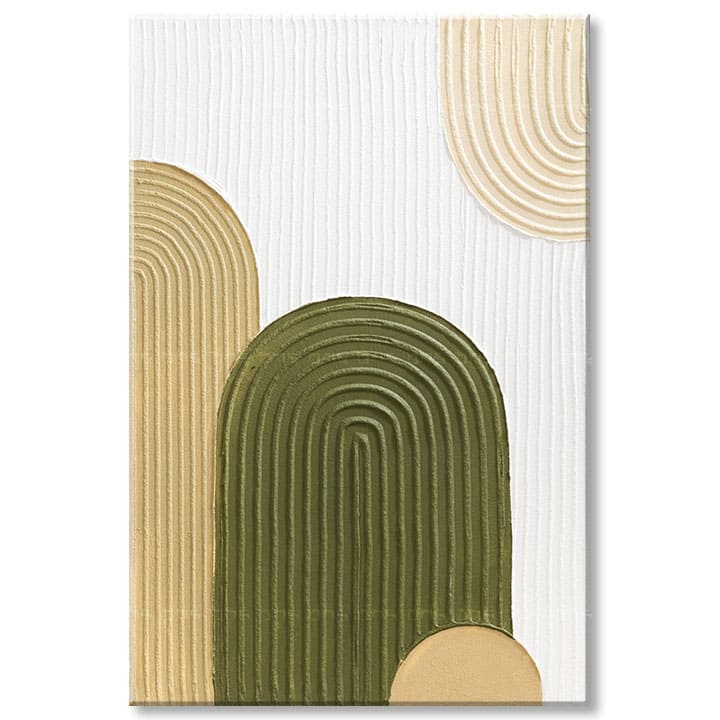 Naslikana slika sa strukturom - Sunčan dan u planinama | različite dimenzije