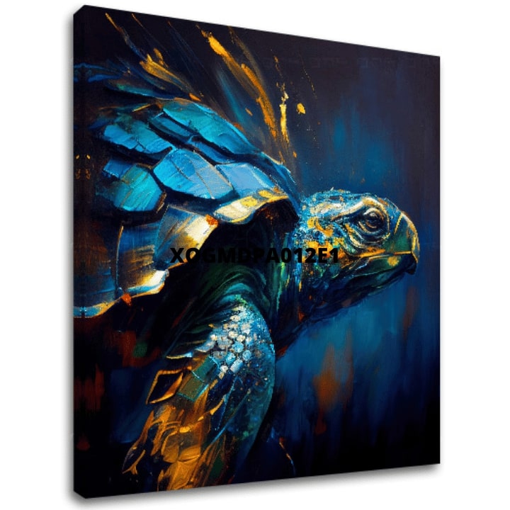 Dekorativna slika na platnu - PREMIUM ART - Green Turtle Odyssey - slika 2