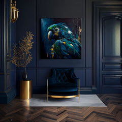Dekorativna slika na platnu - PREMIUM ART - Rainbow Feathers in Flight - slika 3
