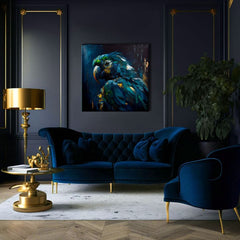 Dekorativna slika na platnu - PREMIUM ART - Rainbow Feathers in Flight - slika 4