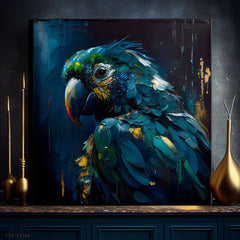 Dekorativna slika na platnu - PREMIUM ART - Rainbow Feathers in Flight