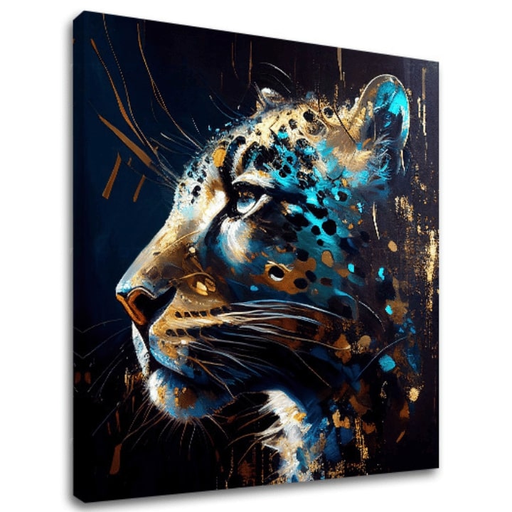 Dekorativna slika na platnu - PREMIUM ART - Spotted Hunter's Elegance - slika 2